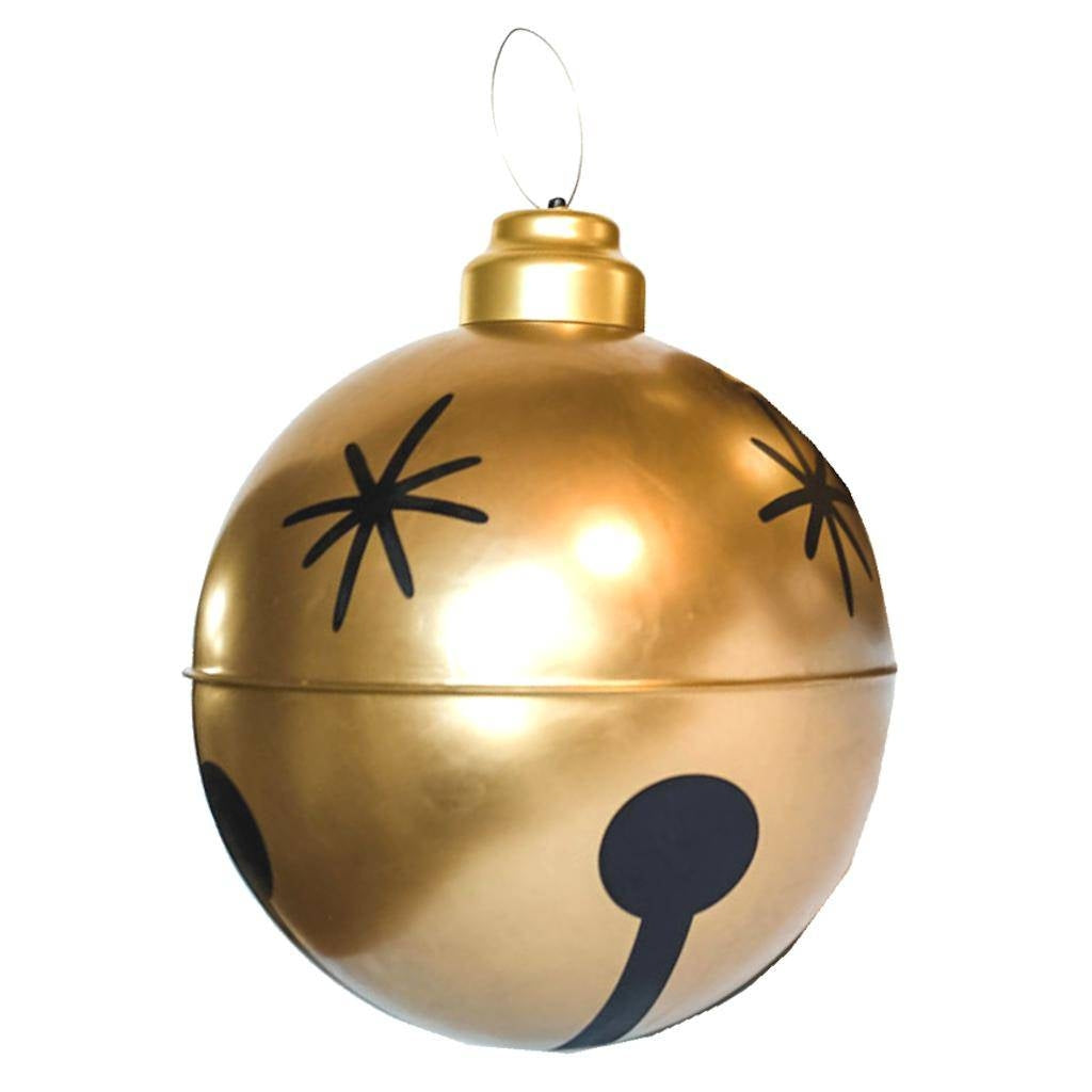 14" Gold Bell Inflatable Ornament (2 Pack) 1