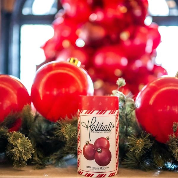 8" Classic Red Inflatable Mini Trio Ornament (3 Pack) 3