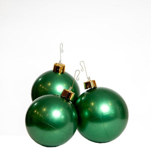 8" Vintage Green Inflatable Mini Trio Ornament (3 Pack) 1