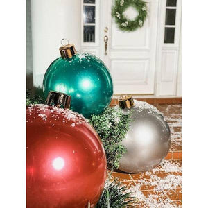 18" Holly Green Inflatable Ornament 4