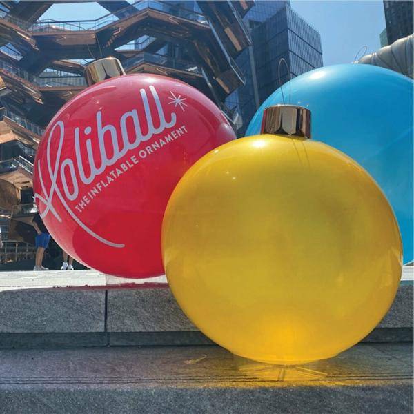 18" Yellow Inflatable Ornament 2