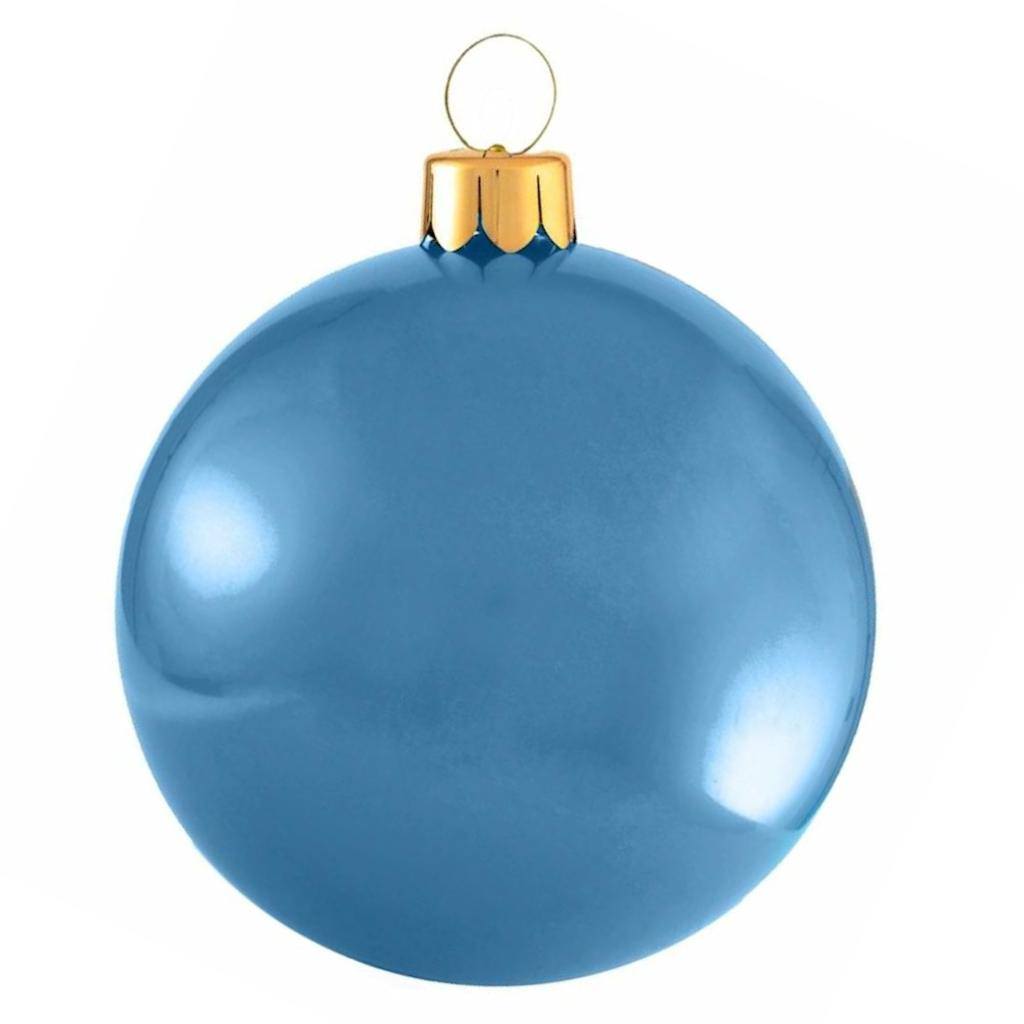 30" Frosted Blue Inflatable Ornament 1
