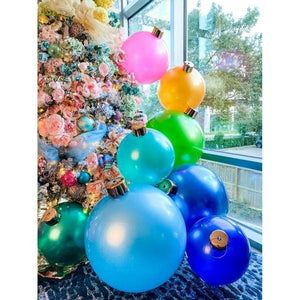 30" Light Blue Inflatable Ornament 4