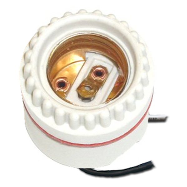 Medium Base Porcelain Two Piece Socket 1