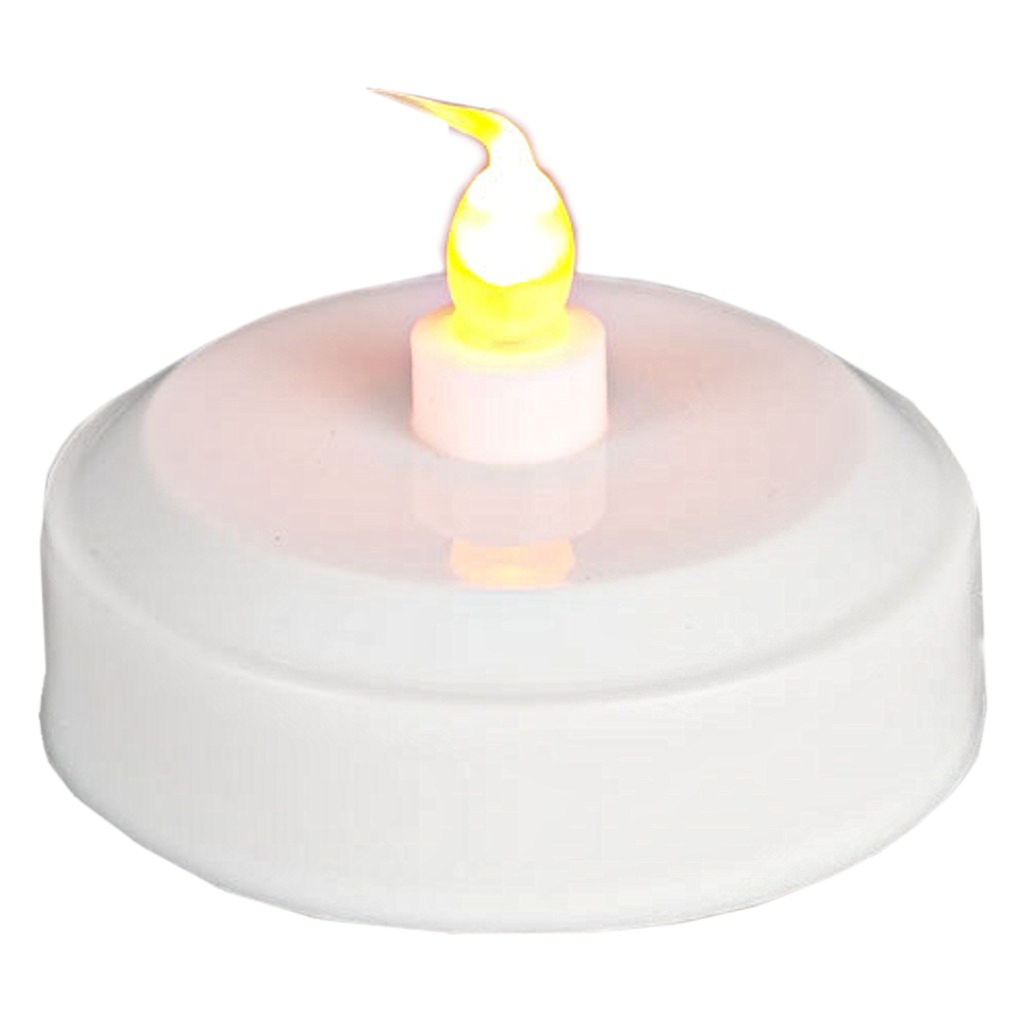 2.5" White Battery Operated Color Changing or Steady On LED Tea Light 1