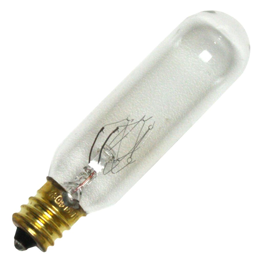 15 watt 130 volt T6 Candelabra Screw Base Clear 1