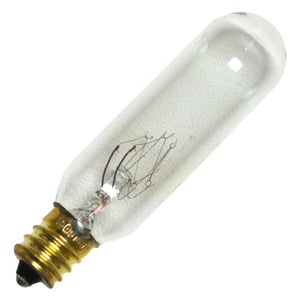 15 watt 130 volt T6 Candelabra Screw Base Clear 1