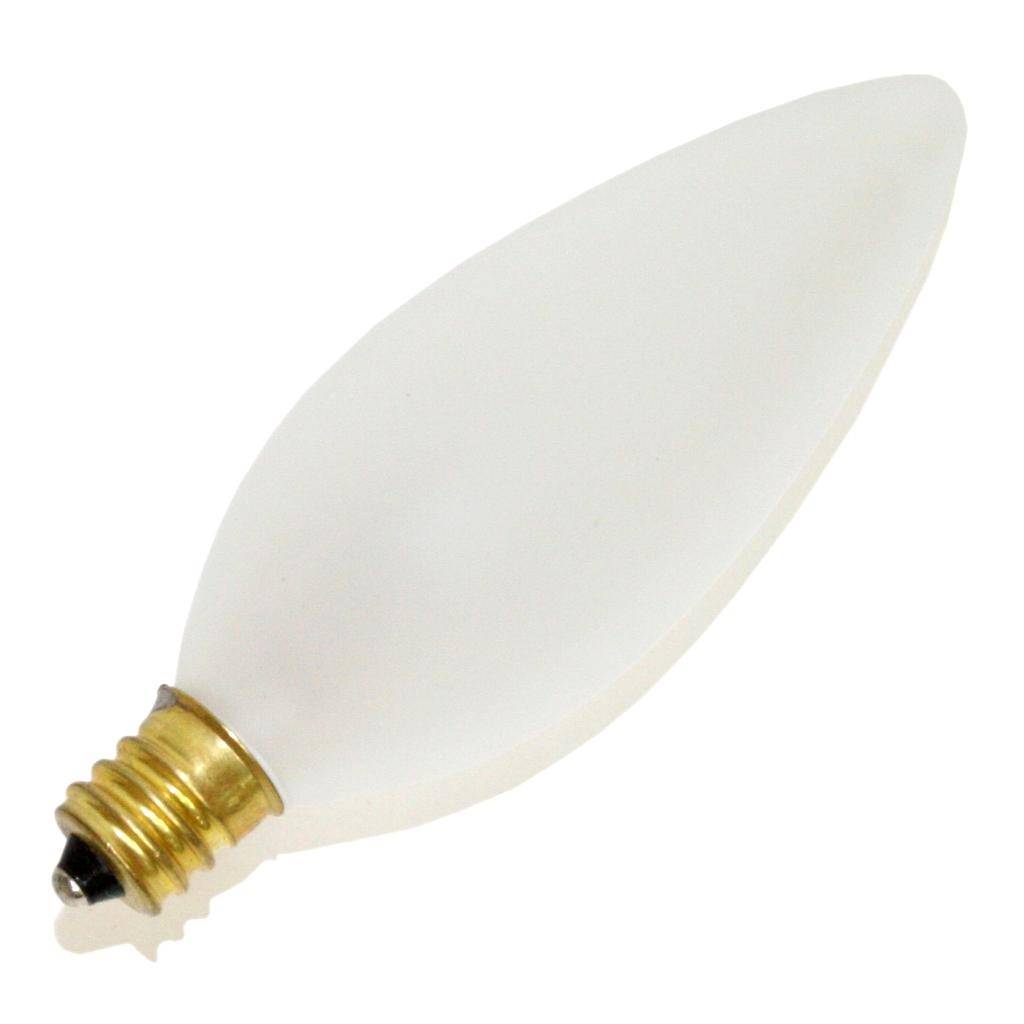 25 watt 130 volt B10 Candelabra Screw Base Frosted 1
