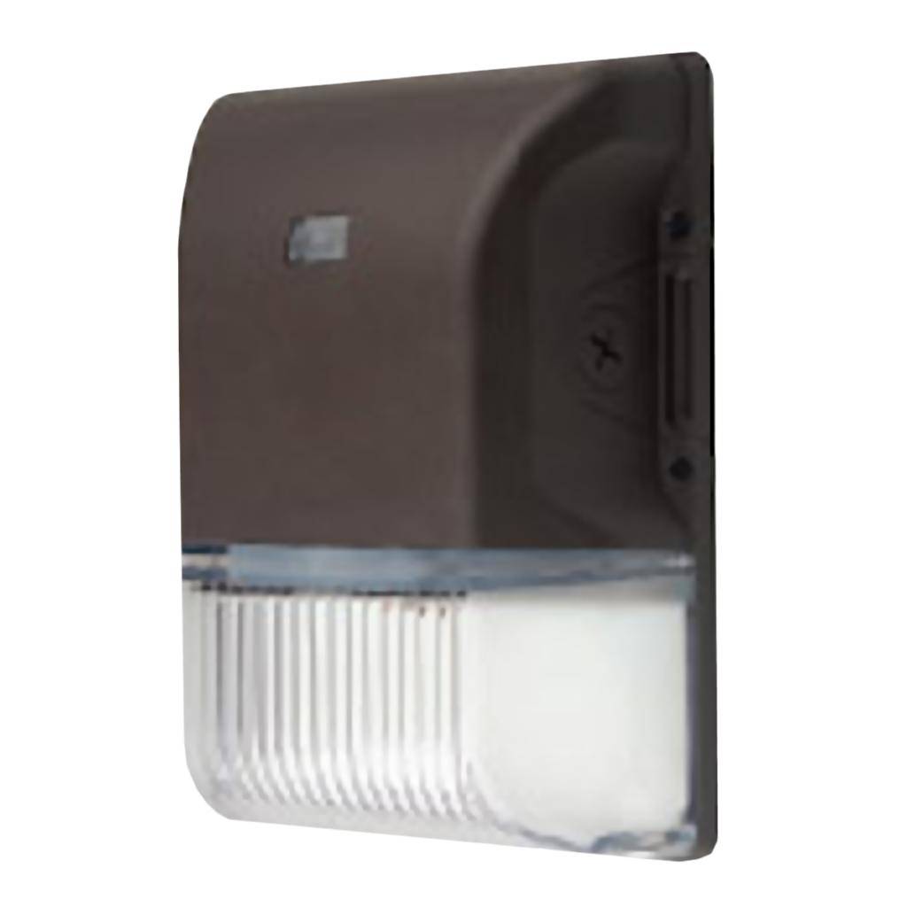 15 watt 120/277 volt CCT Selectable Bronze Non-Dimmable Mini LED Wall Pack 1