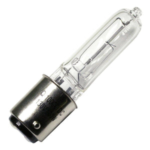 100 watt 130 volt T4 Double Contact Bayonet Base Clear 1