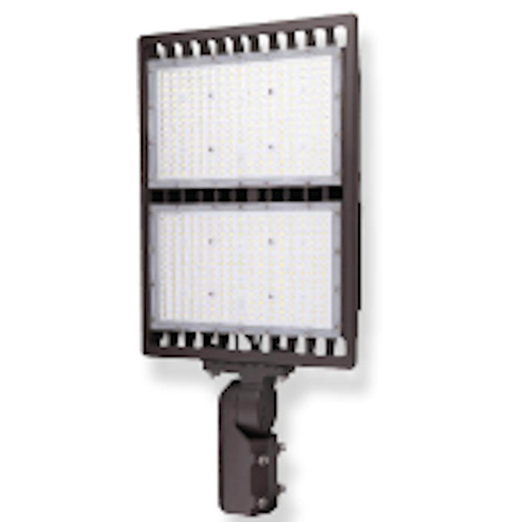 300 watt 120/277 volt 5000K Slipfit Knuckle Mount LED Bronze Area Light 1