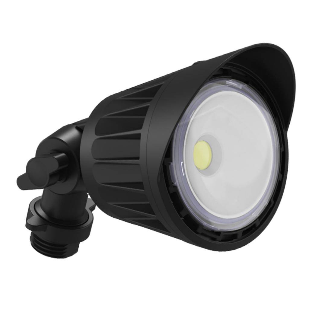 10 watt 120/277 volt 5000K Daylight Black Non-Dimmable LED Mini Bullet Flood 1