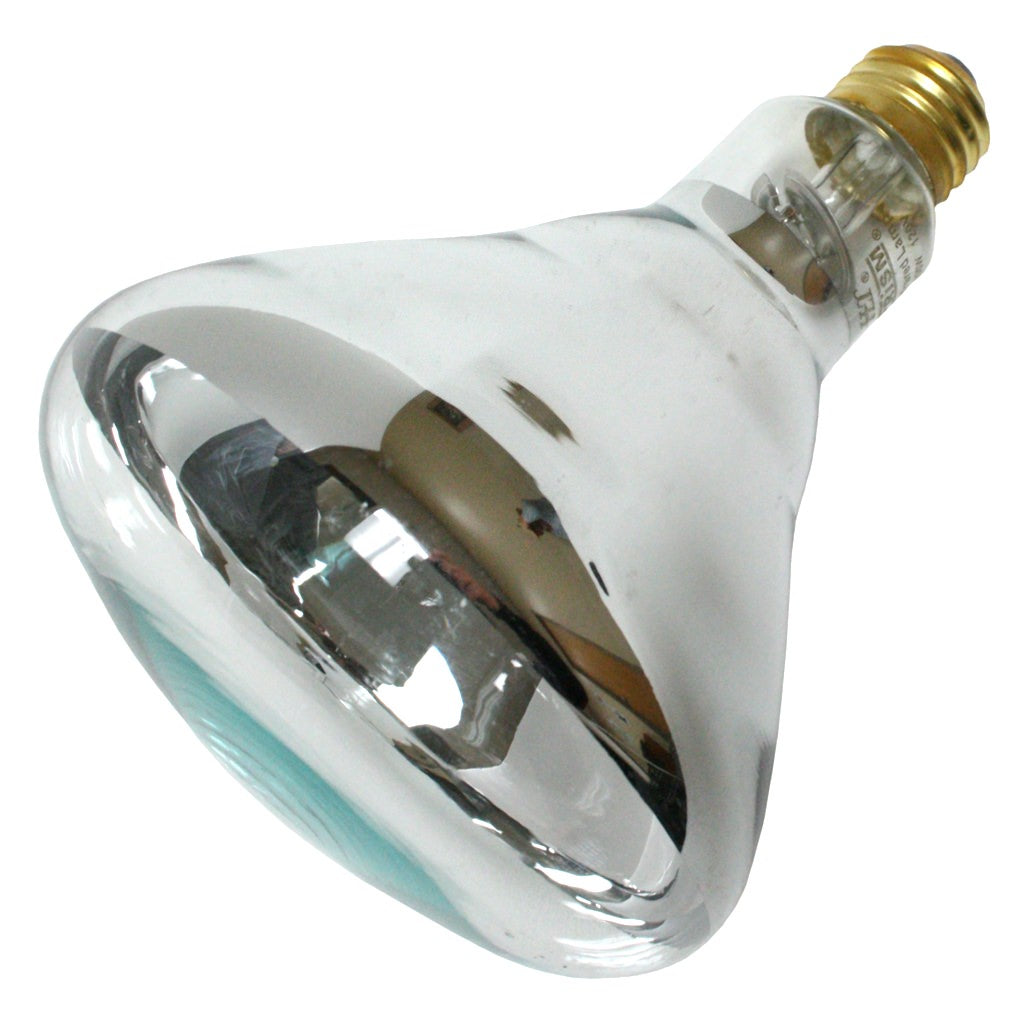 250 watt 120 volt BR40 Medium Screw Base Long Life Clear 1