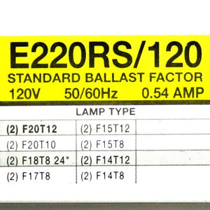 2 Lamp 120 volt T8/T12 Electronic Ballast 2