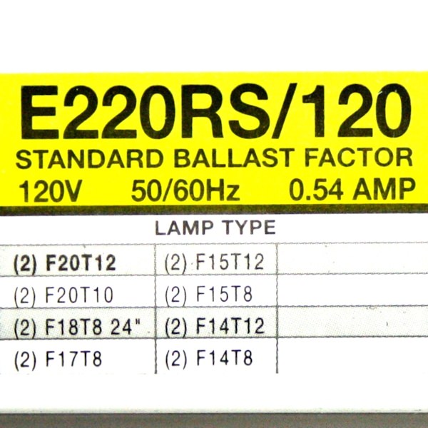 2 Lamp 120 volt T8/T12 Electronic Ballast 2