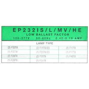 2 Lamp 120/277 volt Fluorescent Ballast 2