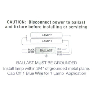2 Lamp 120/277 volt Fluorescent Ballast 3