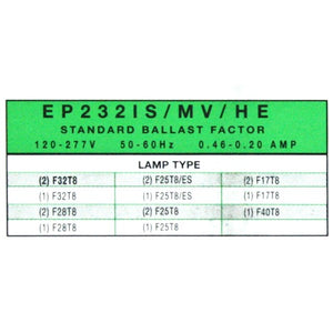 2 Lamp 120/277 volt T8 Ballast 2