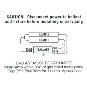 2 Lamp 120/277 volt T8 Ballast 3