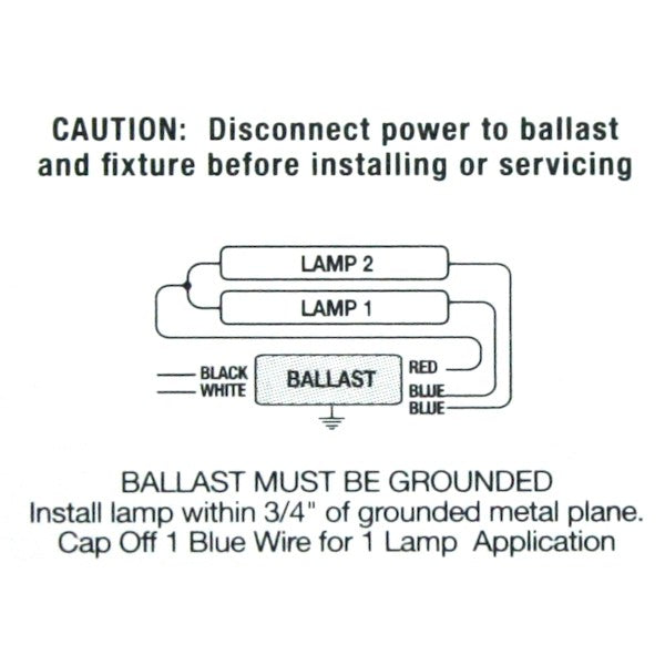 2 Lamp 120/277 volt T8 Ballast 3