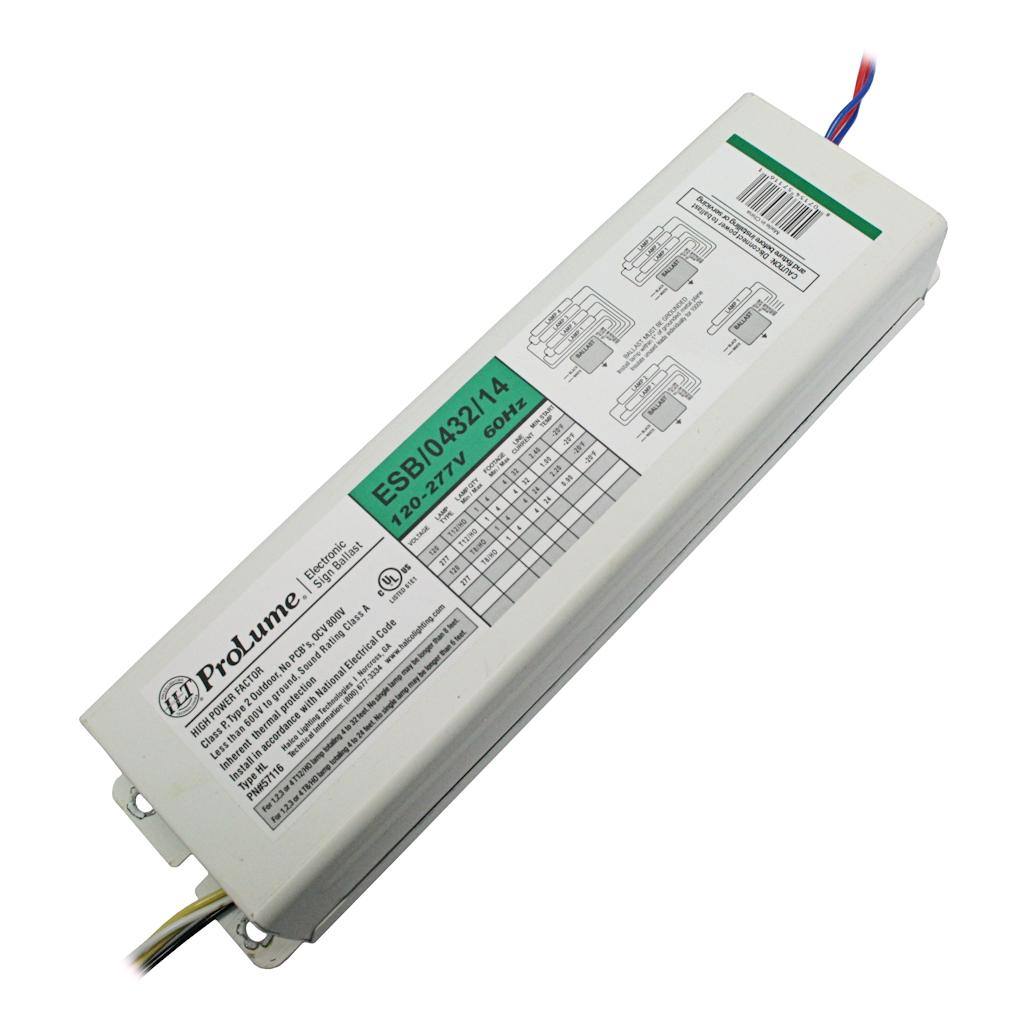 1-4 Lamp 120/277 volt T12HO T8HO Instant Start Electronic Sign Ballast (4'-32' Lamp Footage) 1