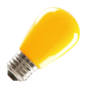 1.4 watt 120 volt S14 Medium Screw Base Yellow Dimmable LED 1