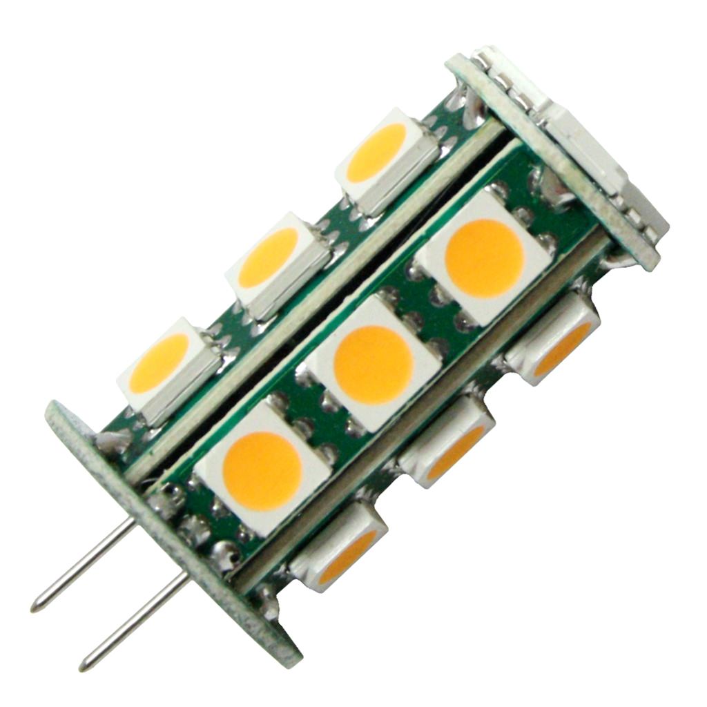 2.4 watt 10/18 volt JC20 Bi-Pin Base 3000K Natural White LED 1