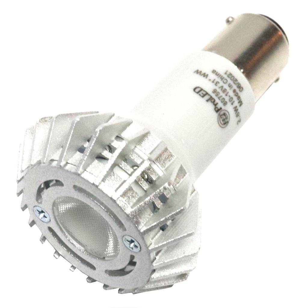 2.6 watt 10-18 volt R12 Double Contact Bayonet Base 2700K Warm White LED 1