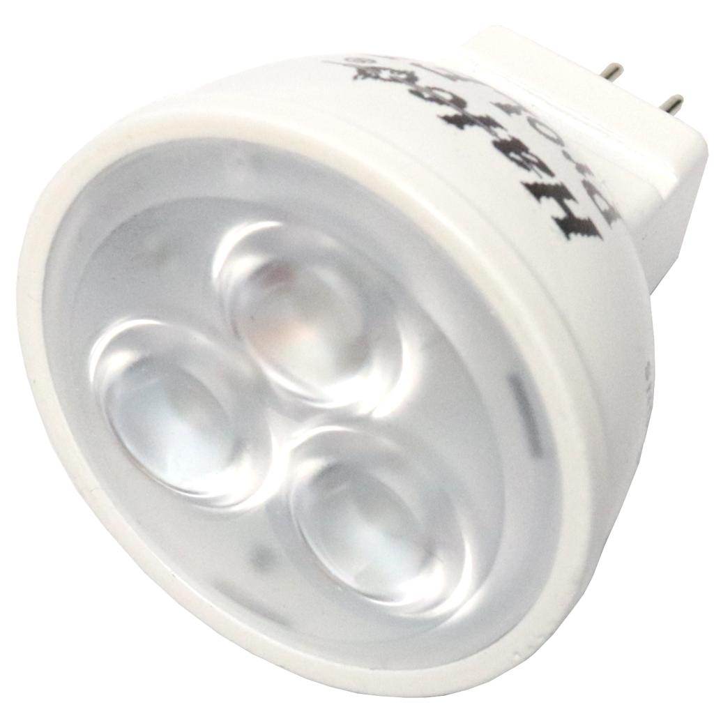 3 watt 12 volt MR11 Bi-Pin Base 2700K Warm White Narrow Flood LED 1