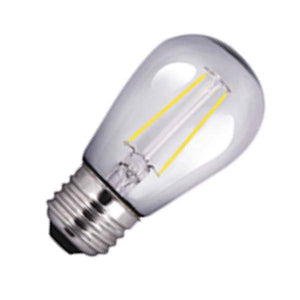 2 watt 120 volt S14 Medium Screw Base 2700K Warm White Clear Non-Dimmable 1