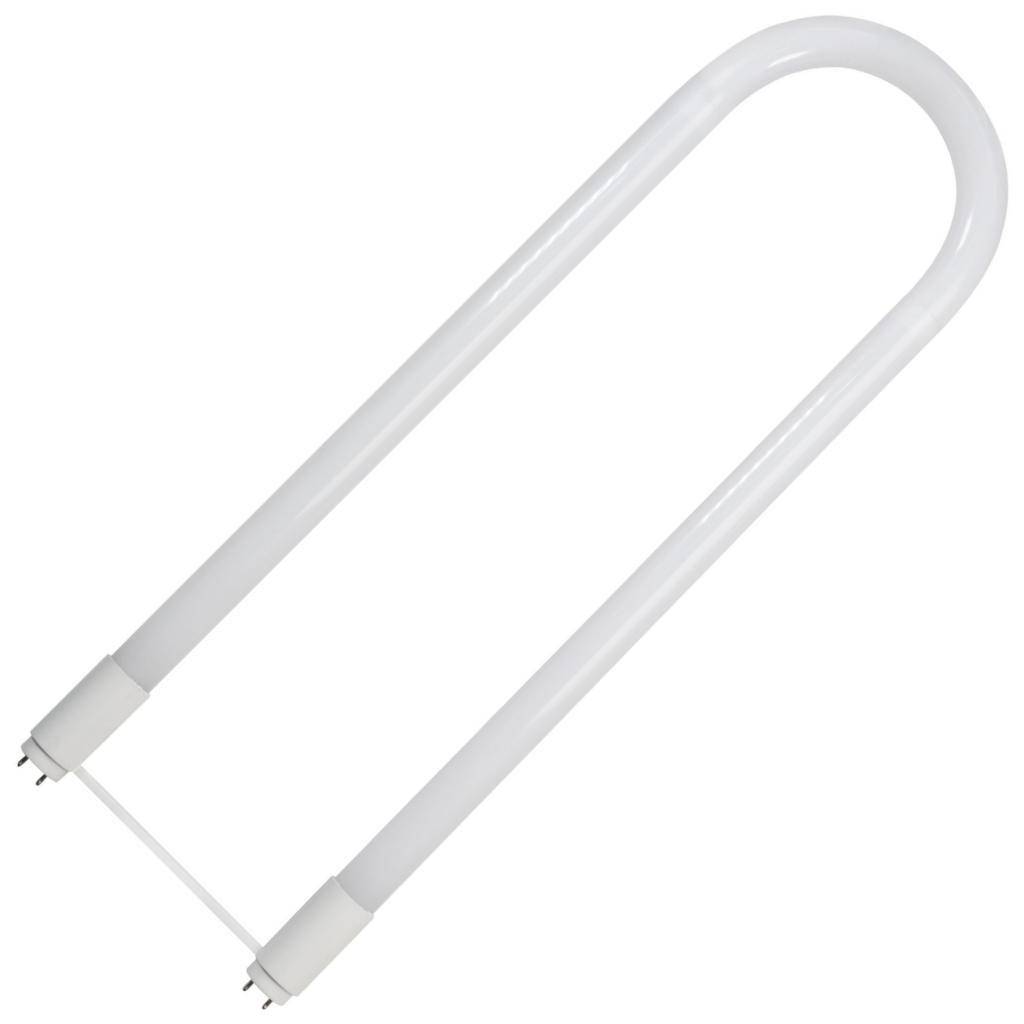 2' 13 watt 120/277 volt T8 3500K Neutral White LED U-Bend Light Bulb 1