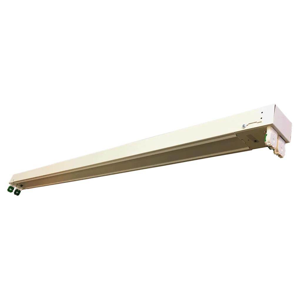 2' 2 Lamp 120/277 volt Double Ended White Lamp Ready Fixture Strip 1