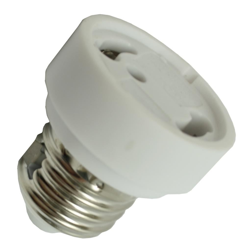 Medium Screw (E26) to Bi-Pin (GU24 )Locking Adapter Converter Socket 1