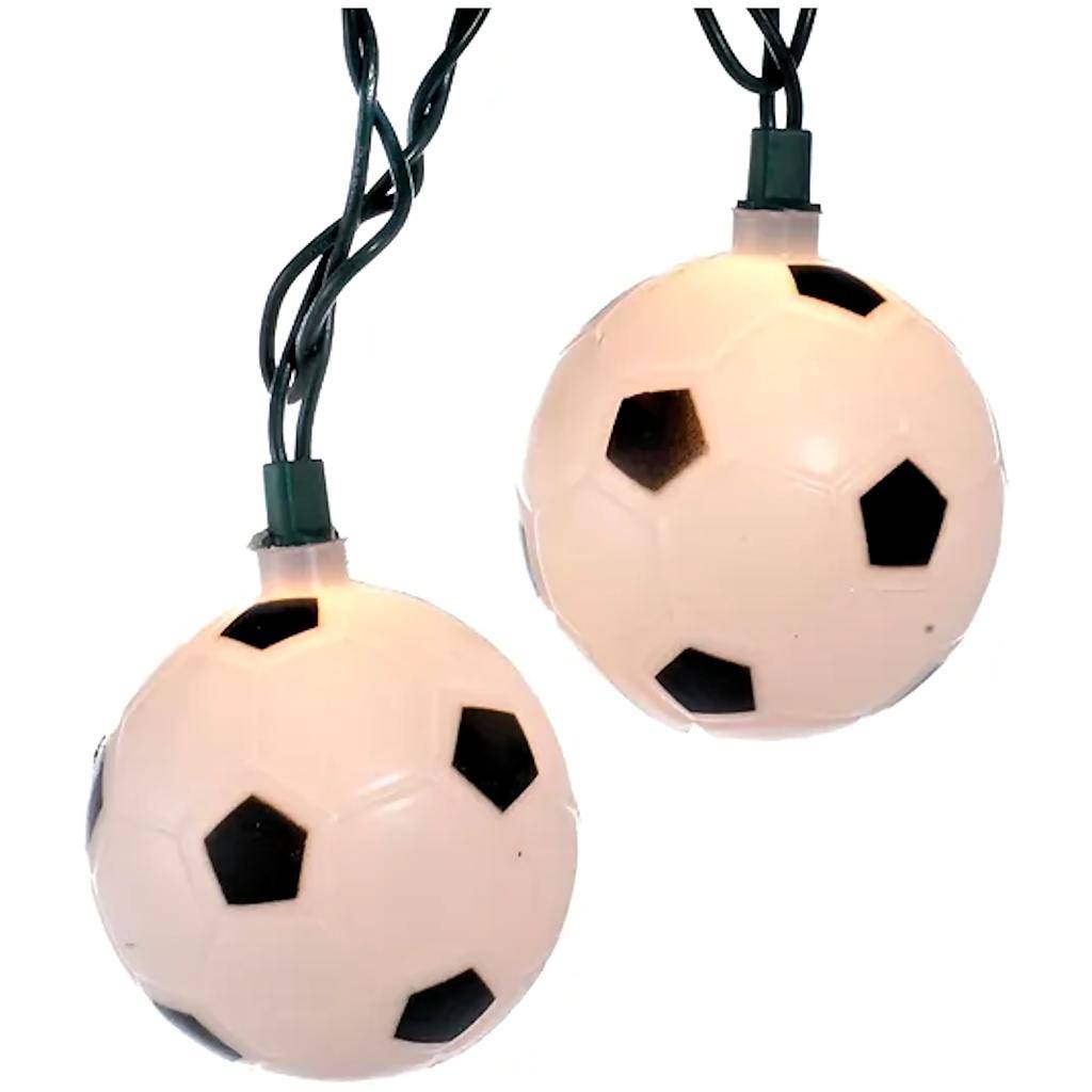 10 Light Green Wire Soccer Ball String Set 1