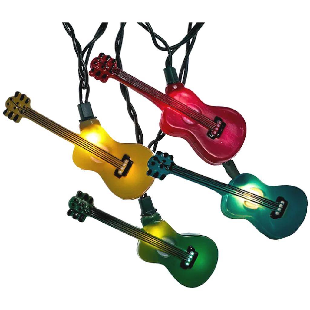 10 Light Green Wire Guitar String Set 1