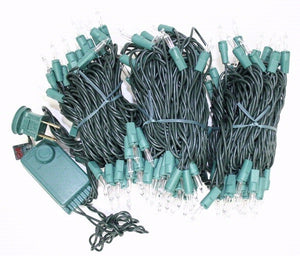 140 Light Green Wire Clear Chasing Miniature String with 4" Spacing 2