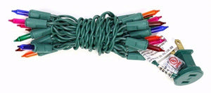 20 Light Green Wire Multi-Color Miniature String with 3" Spacing 2
