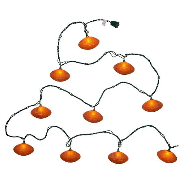 10 Light Green Wire Football String Set 3