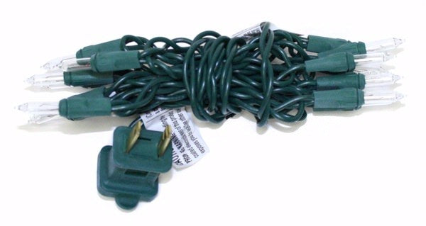 15 Light Green Wire Clear Miniature String 2