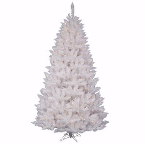 4.5' x 36" Crystal White Spruce 200 Italian LED Multi-Color Lights 1