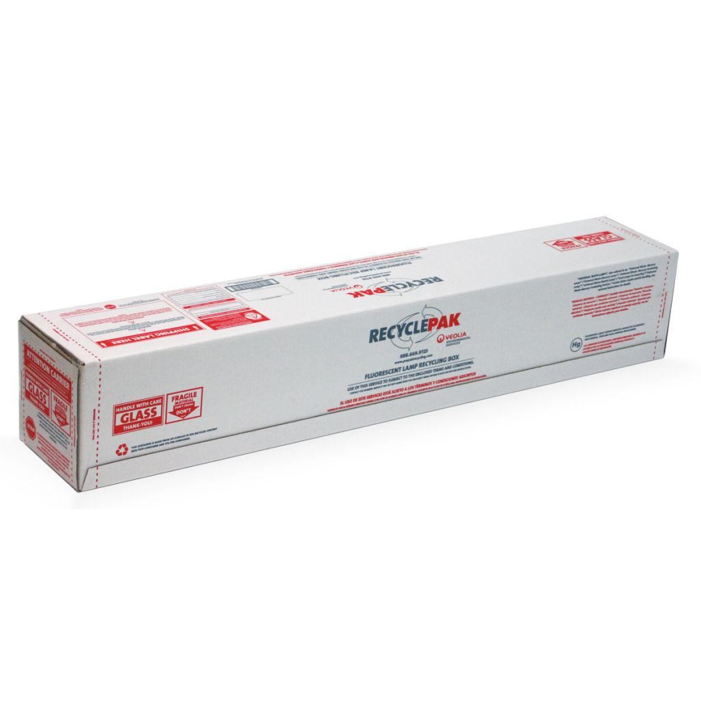4' Medium Lamp Recycling Kit - 8.5" X 8.5" X 48" Box (for 4' straight Fluorescent light bulbs) 1