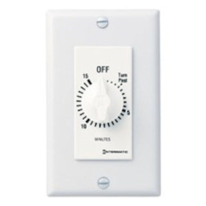 15 Minute 125-277 volt SPST White Mechanical Timer 1
