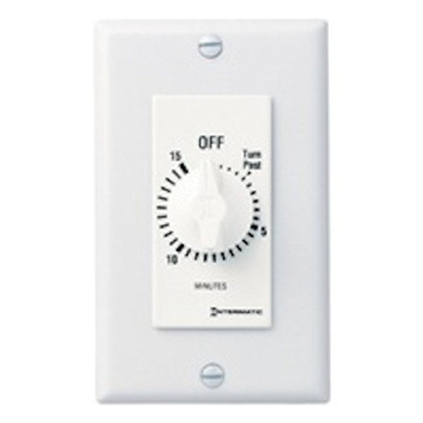 15 Minute 125-277 volt SPST White Mechanical Timer 1