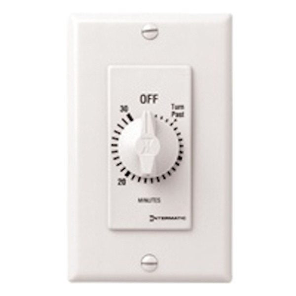 30 Minute 125-277 volt SPST White Mechanical Timer 1