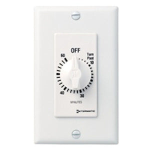 60 Minute 125-277 volt SPST White Mechanical Timer 1