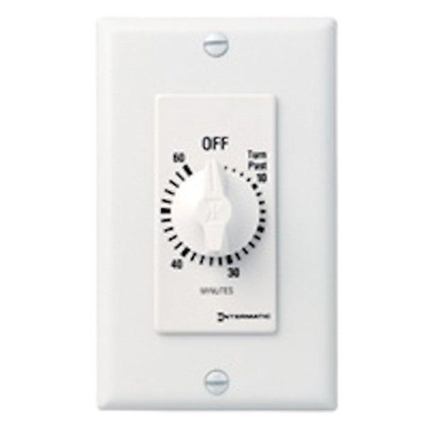 60 Minute 125-277 volt SPST White Mechanical Timer 1