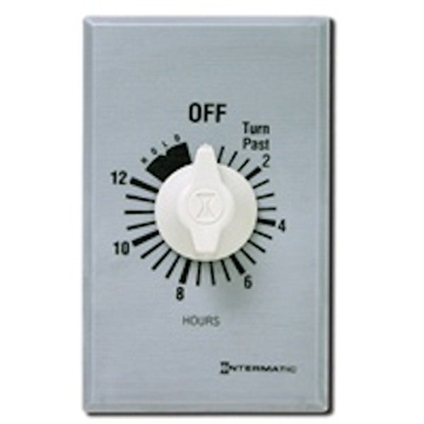 12 Hour 125-277 volt SPST Mechanical Timer (with Hold for continuous Duty) 1