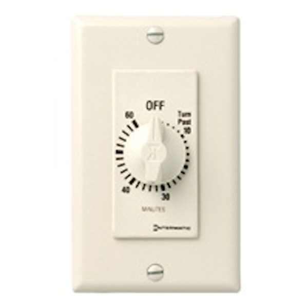 60 Minute 125-277 volt SPST Almond Mechanical Timer 1