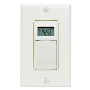 7 Day 24/277 volt 20 amp Light Almond Digital Astro Timer 1