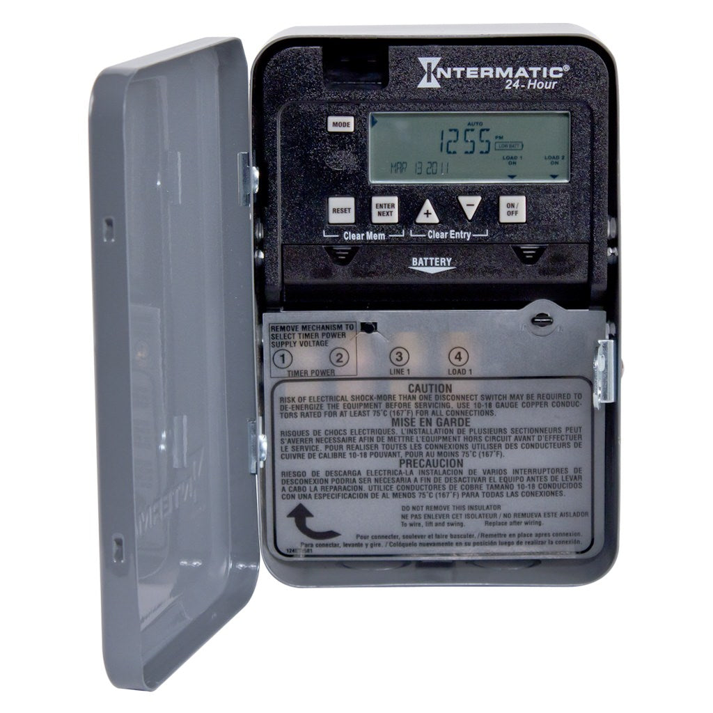 24 Hour 30 amp 120/277 volt SPST Electronic Time Switch 1